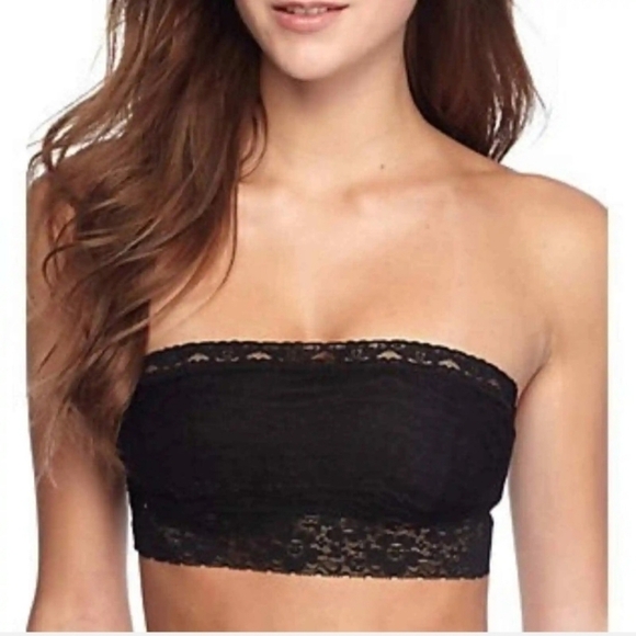 Intimately Free People Black Lace Bandeau Bralette NWT Size Small - Picture 5 of 7